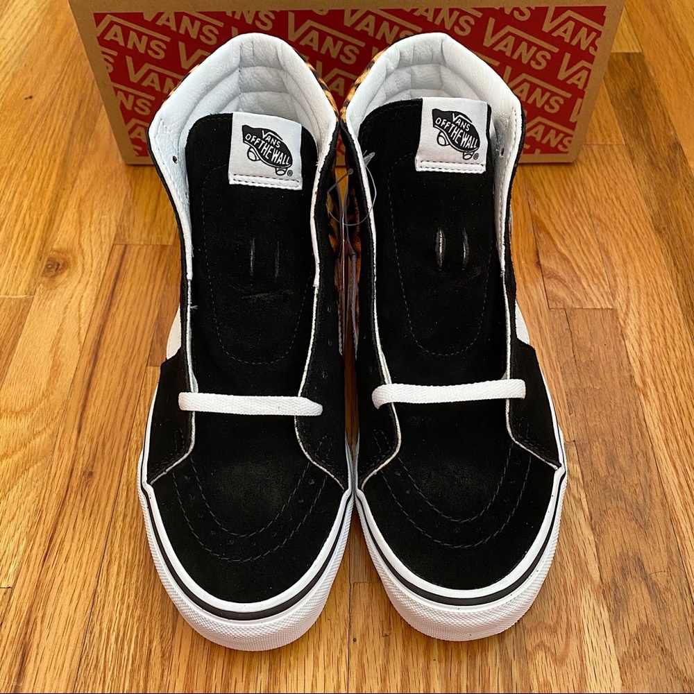 Vans Sk8-Hi Leopard Print Women’s Sneakers - Picture 3 of 6